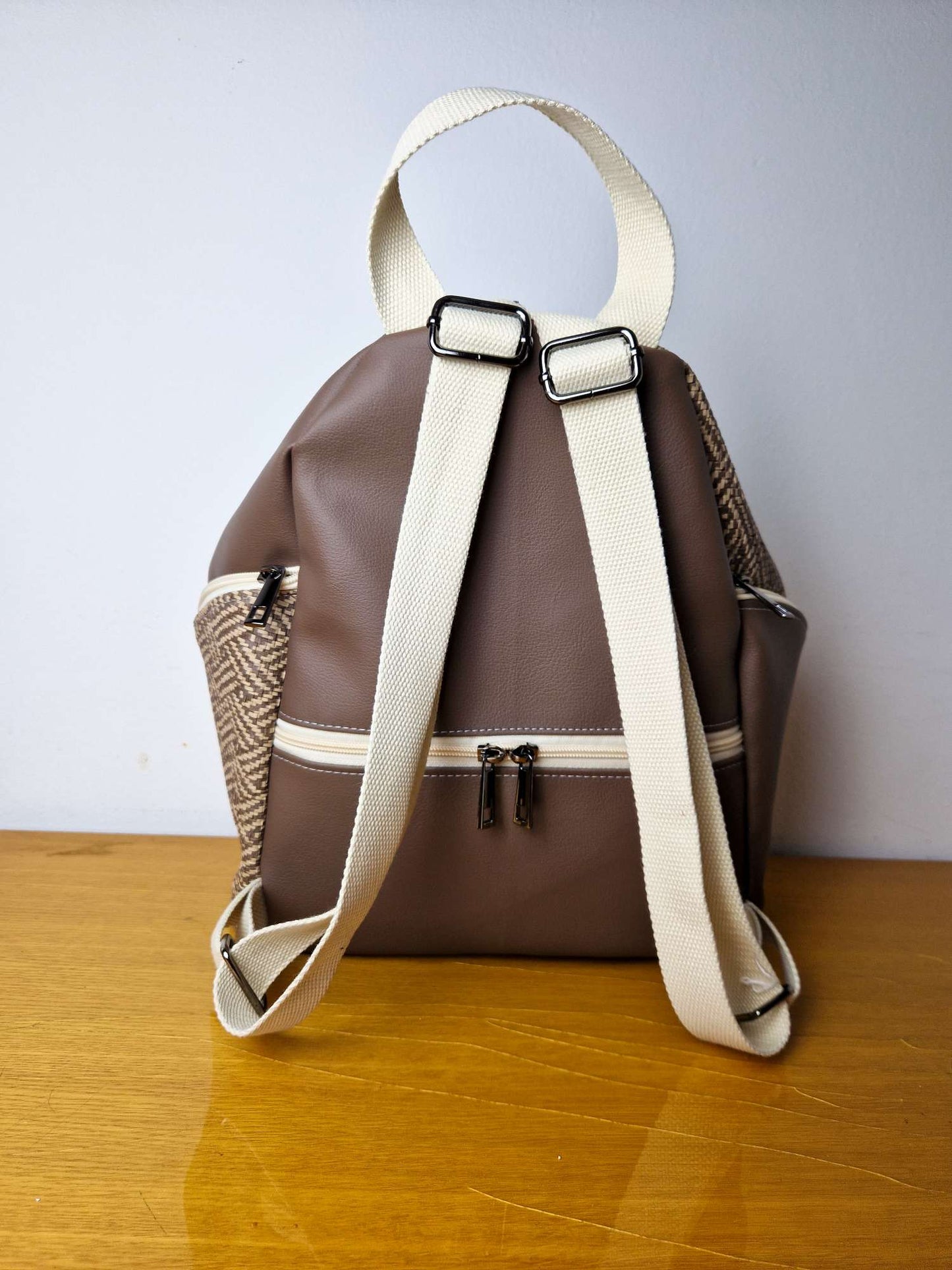 Michelle backpack Brown braided