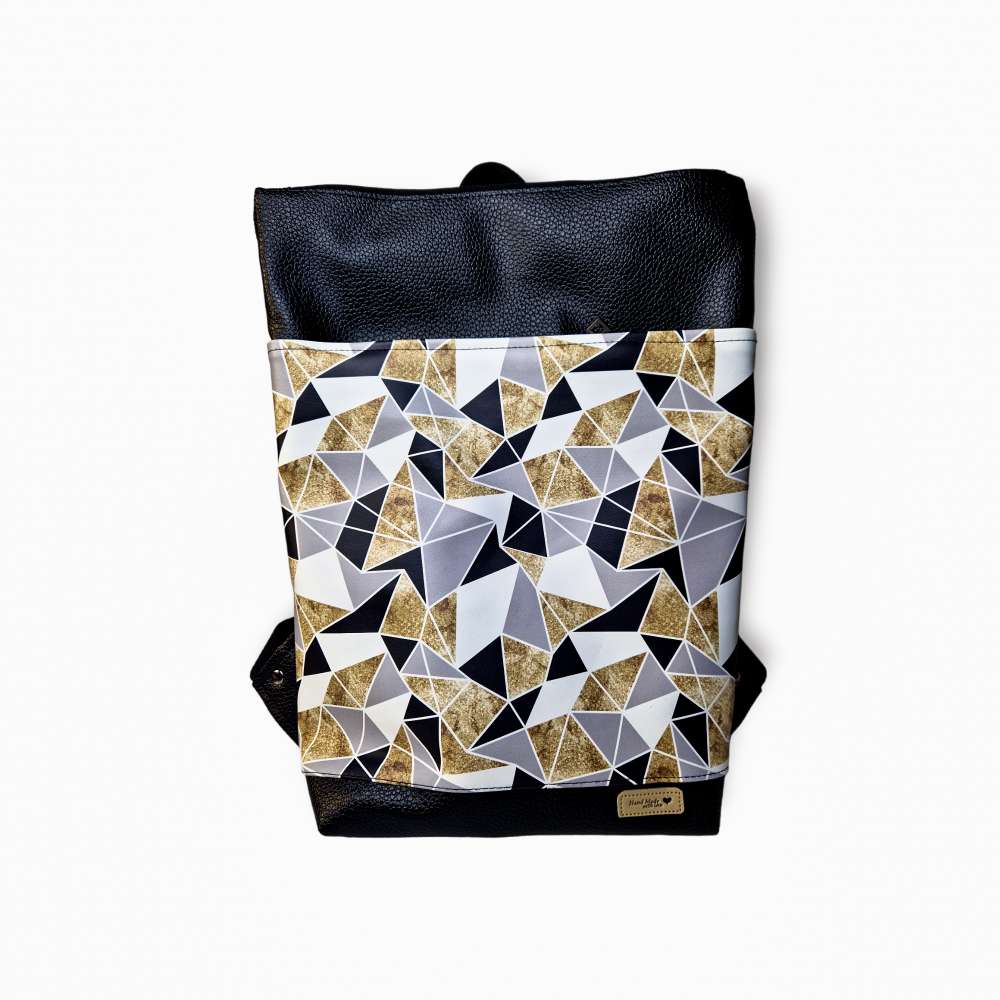 Zaino Cristina con Tasca Nascosta Geometrica