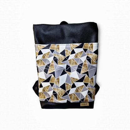 Zaino Cristina con Tasca Nascosta Geometrica